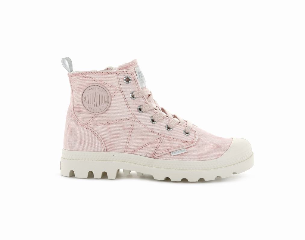 Palladium Pampa Zip Desertwash Womens Boots Pink Australia [XIRLWA-317]